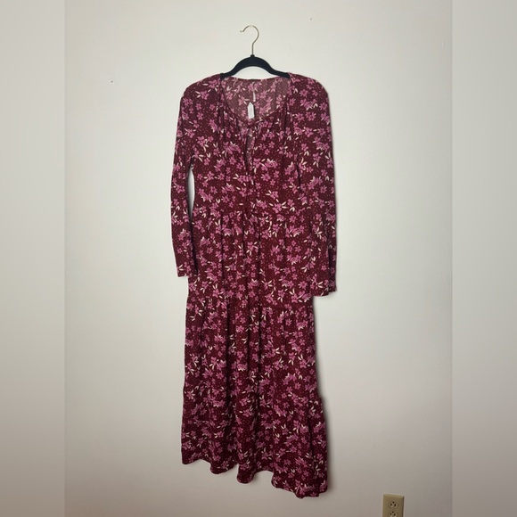 FREE PEOPLE Tears Of Joy Midi Floral Dress - Picture 4 of 8
